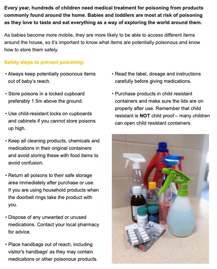 Poisoning prevention 2